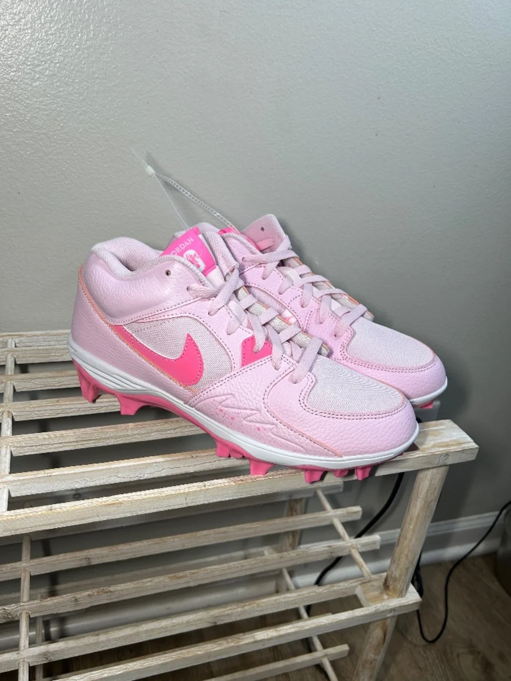 Nike Air Jordan Stadium 90 Cleat Pink Foam HQ0210-600 Football Men Size 9.5